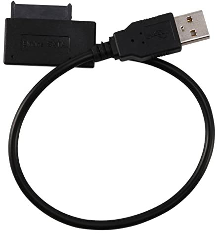 convertitore adattatore USB 2.0 a Mini Sata II 7+6 13 pin per laptop CD/DVD Slimline Drive