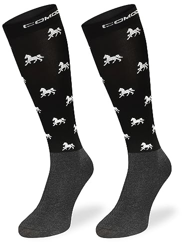 SKIETY Vêtements équestres Femme & Homme - Chaussettes Hautes Femme & Homme - Chaussettes Équitation Microfibre Unisex - Taille 35-38 - 1 unité