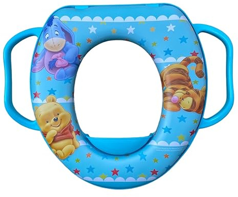 Riduttore WC per bambini Winnie the Pooh Disney adattatore water universale con manici celeste