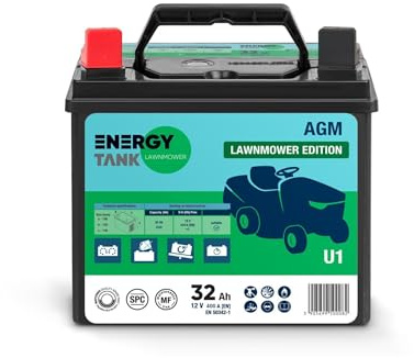 U1R Batterie Tracteur Tondeuse 12v 32ah | Puissance de sortie 400 A pour Démarrage Instantané - Longue Durée de Vie