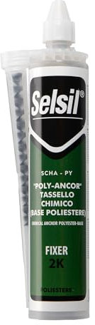 DETERMONDO Tassello Chimico in Poliestere da 300 ml Ancorante Chimico per Fissaggio di Calcestruzzo,Mattoni Forati,Cancelli,Balaustre,Antenne e Tende