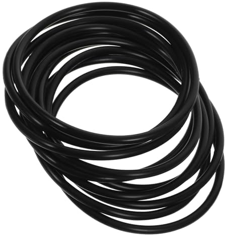 KONTONTY Dehnbare Silikonarmbänder 10 Stück Schwarz für Geburtstag | Elastisch Hautfreundlich, und Wiederverwendbar Angenehm, Tragen Passend Bridal Shower