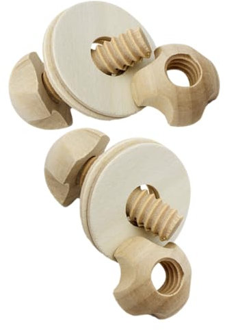 KONTONTY 2pcs Detachable Screw Bolts Wood Screws for Furniture Pet Cage Bird Cage