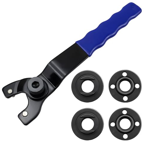 LHLZNB Universal Angle Grinder Spanner 8-48mm Adjustable Pin Spanner with Allen Key Fitting Part Inner Outer Flange Home Spanner Wrenches Repair Tool Applied to 4''5''6''7''9'' Angle Grinder Polisher