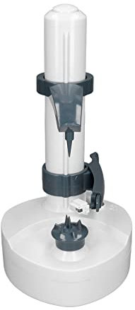 Pelador de patatas, pelador eléctrico, cortador automático multifunción, herramienta de pelado para patatas de cocina, verduras, frutas (blanco)