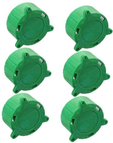 Cabilock 6pcs 13 Pin Trailer Connector Dustproof Caps Green 13p Alignment Plug Covers Trailer Socket Protector for Caravans and Rvs