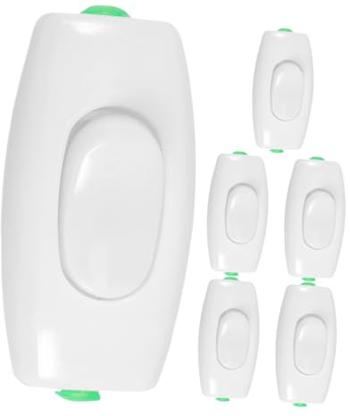 Tofficu 6pezzi Interruttore Pulsante Unipolare Per Lampade Interruttore Della Luce Elettrico Telecomando Per Piccoli Elettrodomestici Design Stabile e Sicuro