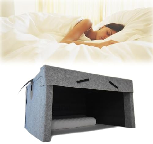 PIQUAMNEH 80 * 80 * 42cm Promotes Better Sleep,Foldable Privacy Space,40mm Thick Sound Insulation Cotton,Light-Proof for Meditation, Privacy Space