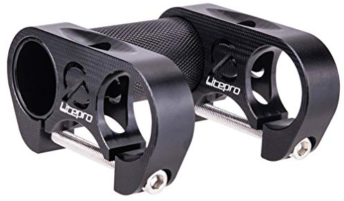 BESPORTBLE 1satz Folding Bike Stem Mit Doppel-lenkererhöhung Modifizierter Vorbau Für Fahrräder Schwarz Installieren Und Praktisch Für Radfahrer
