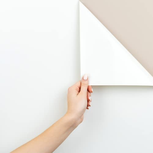 MARAPON® Klebefolie für Möbel in Weiß [30x200 cm] Möbelfolie - Unicolor selbstklebende Folie in Matt für Küche, Wohnzimmer, Kinderzimmer und alle glatten Oberflächen - ohne Weichmacher