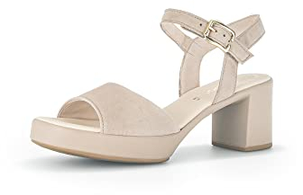 Gabor Damen Riemchensandalen, Frauen Sandalen,Best Fitting,offene Schuhe,Strandschuhe,Sandaletten,Sommersandalen,Absatz,Desert,41 EU / 7.5 UK