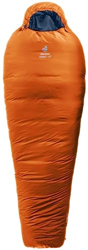 deuter Orbit -5° EL - Extra Long Kunstfaserschlafsack,Chestnut-Ink,Right Zip