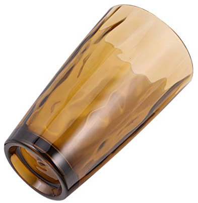 GImLY Vasos de agua acrílicos Vasos de plástico Vasos para beber Vasos de plástico Vasos Vasos de jugo para acampar Restaurante Fiesta en la playa (Tawny 470ml)