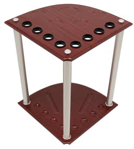 Billiards Queue Halter, Fächerförmiger Billardqueue-Halter, Snooker-Pool-Queue, Ball-Trinkablage-Tisch-Stick-Halter Halten, Kann 8 Billard-Queues Und Billard-Zubehör, für Heim/Verein Billardwerkzeugen