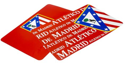 ms móvil shop Manteleles Individuales de Sobremesa Atlético de Madrid Pack de 2 Unidades 40x30 cm Escudo Clásico Borde Amarillo 1903 | Producto Oficial