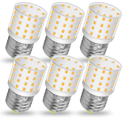 TZHILAN E27 LED 6W Ersatz 60W Halogen Warmweiß 806LM 100‑265V, 6er-Pack | Edison‑Form, energiesparend, für Allgemeinbeleuchtung