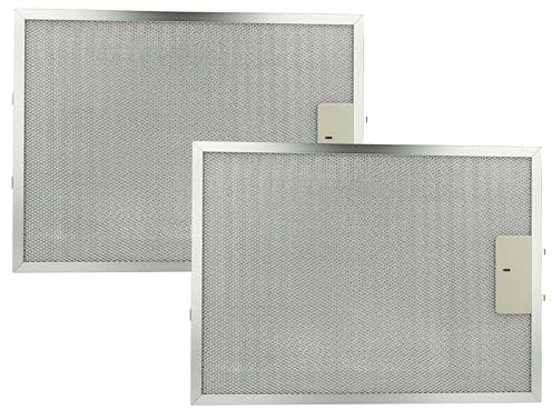 vhbw 2x filtro anti-grasso compatibile con Electrolux LFU 226 X 94215077200 cappa da cucina - 38 x 28,3 x 0,9 cm, metallo