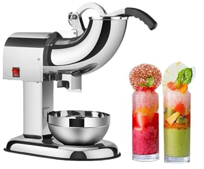 YSFHYAN Commercial Ice Crusher,Electric Ice Crushers Machine,Ice Shaver Machine Electric,Effortless Handle,Safe Efficient,for Milk Tea Shops Restaurants