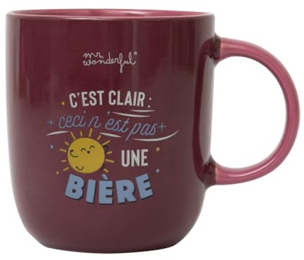 Sr. Wonderful – Taza – Está claro: esto no es una cerveza, taza de cerámica con mensaje divertido