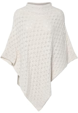 Pcjoelle Poncho Bc, Whitecap grå, one size