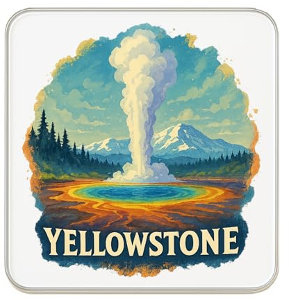 Yellowstone, USA-Kühlschrankmagnet, Reise-Souvenir, Sammlerstück, Geschenk
