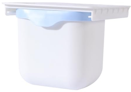 VANZACK Cubos Basura Ocultos bajo Mesa Diseño Cajón Resistente Almacenamiento Residuos Cocina Oficina Baño Azul