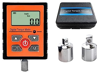CVFRDD 3-340 Nm Digital Torque Meter 1/2 1/4 3/8 Adattatore Misura Bicicletta Auto KG Chiave dinamometrica Tester Candela per bicicletta(30-340N.m)