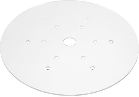 UKCOCO Akvariumlock med hål som hindrar hoppning - Akryl 22 cm/8,65 tum Runt akvarietopplock - Rymningssäkert transparent skyddande lock