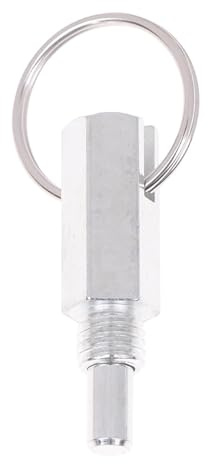 Ziociura Pasador de Resorte con Anillo de Tracción Control Preciso Mecanismo Bloqueo Accesorio Universal Montaje Sencillo Adecuado para Trabajos Industriales M, Style a