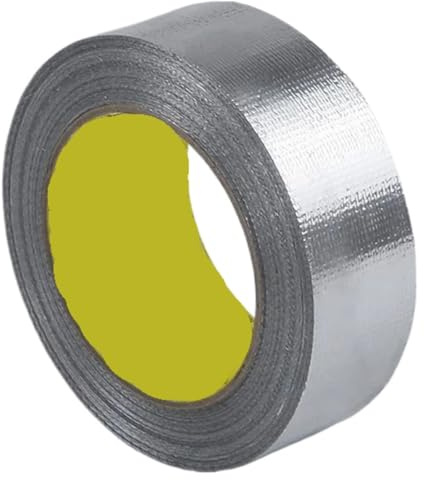 Värmeskyddstejp av aluminiumfolie, Silver aluminiumfolietejp Värmebeständigt reflekterande tätningsmedel Tak Fönster Husbilar i flera storlekar(20mx40mm)