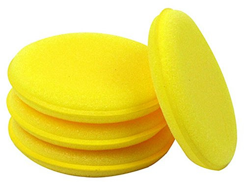bodhi2000 12pcs Waxing Polish Cera Esponja De Espuma Aplicador Almohadillas para Limpiar Coches Vehículo Vidrio, Amarillo