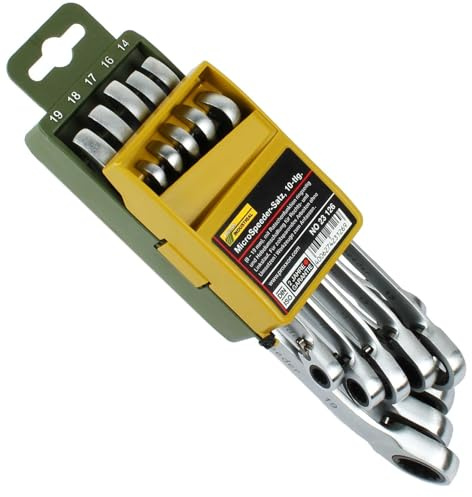 Proxxon Microspeeder Ratschen Ringmaulschlüssel-Satz 10-tlg. im Klapphalter | 23126 10-Teilig,