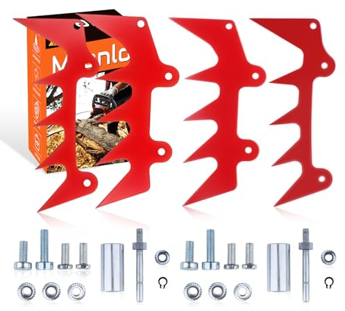 Mtanlo Dual Felling Dog Bumper Spikes Kettenfänger-Set für 024 026 MS240 MS260 029 039 034 036 038 MS290 MS390 MS310 MS311 MS391 MS271 MS291 Kettensäge pulverbeschichtet erforderlich fikation