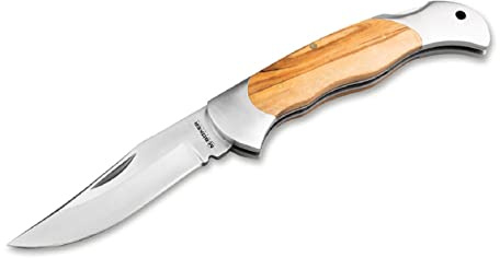 Böker Magnum Classic Hunter One fickkniv 440A/olivträ brun, bladlängd: 9,00 cm, 01MB140