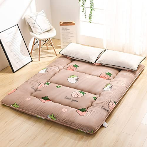 Faltbare Futon Matratze, Boden Tatami Matte groß Einzelmatratze Bodenmatratze Matratzenauflage Schlafen Pad Futon fur das Futonbett Japanische Futon Matratze Gästematratze Studentenwohnheim Camping