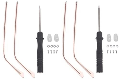 NUOBESTY Patillas De Gafas 2 Pares De Repuestos Metálicos Hipoalergénicas y Duraderas