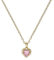 Ted Baker Hannela Crystal Heart Pendant Necklace for Women (Gold/Pink Crystal)