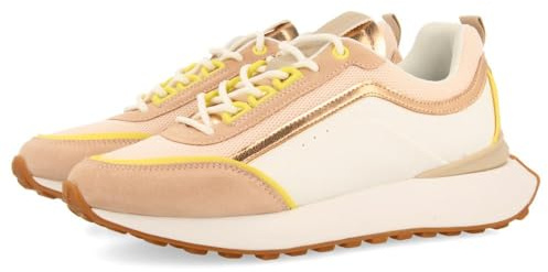 Sneakers Blancas con Detalles Azules para Mujer BALLAGAT