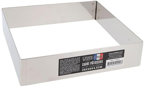 Cadre à mousse inox H 4,5 cm 20 x 20 cm