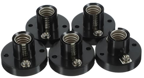 UKCOCO 5St e10-Fassung Glühbirnenhalter e base E Fassung spiralförmige Glühbirnen Lampenfassung Lampenfassung e10 mini birnenfassung kurzes Haar Steckdose Lampenkopf e12