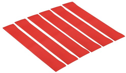 PATIKIL 0.9mm Thick Chair Bands for Classroom, 15 Pack Rubber Flexible Stretchable Bouncy Fidget Foot Bands Strips for Chair Seats Desk, Red