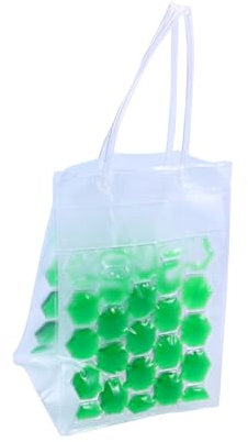 Amosfun Wine Cooler Sides Bottle Ice Bag Reusable PVC Drink Cooler Bottle Refrigeration for Outdoor
