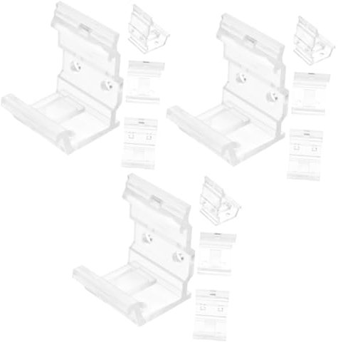 Cabilock 3 Sätze Zubehör Für Jalousien Selbstklebende Gardinenstange Vorhangband Ausziehbare Gardinenstange Pavillon Vorhänge Doppelnetz Fensterjalousien Für Zuhause 4 Stück * 3