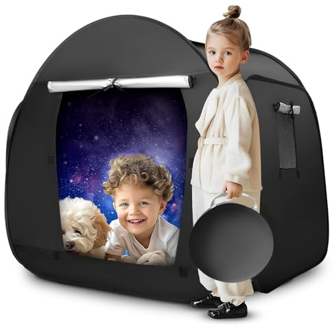 Tienda Sensorial, Ocultante Tienda Pop up de Juego para Niños, Jardín Cabaña Infantil Interior Casa Infantil Exterior para Autismo, SPD con Bolsa de Transporte de Viaje 90 CM