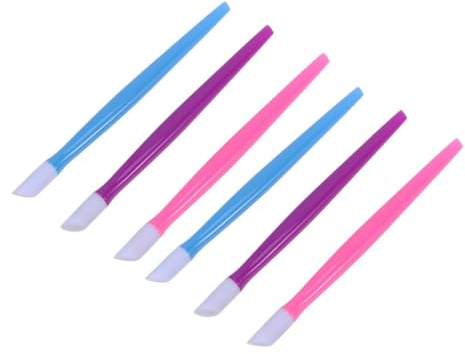 minkissy 36 Stück Teiliges Maniküre Kunststoff Nagelhautentferner Nagelreinigungsstäbchen Ergonomisch Leicht Bunt für Professionelle Fingernagelpflege und Dead Skin Entfernung Zuhause und