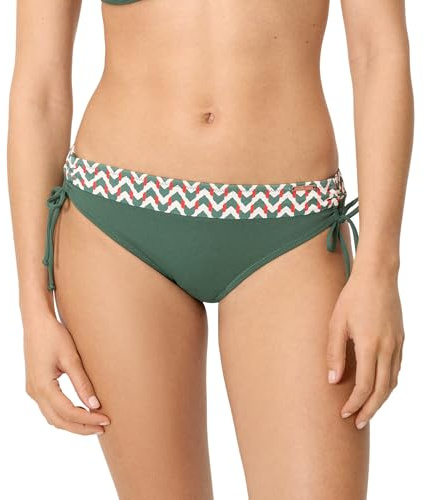 YSABEL MORA. Slip Bikini Midi Micropiqué Stampato. Slip Bikini Midi Modellante con Compressione Addome, Laterali Regolabili. Mini Me Disponibile Taglie Bambina. Collezione Sunset.