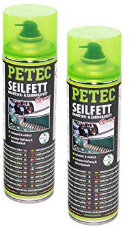 1 Liter PETEC 71650 Seilfett Seilfettspray Drahtseilfett Zahnradfett Fettspray