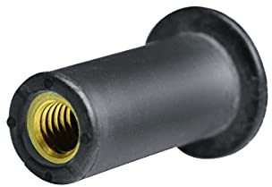 GOEBEL® - 250 x Blindnietmuttern Nietmuttern M5 EPDM/Messing (Ø x L) 9,6 x 21,5 mm Blindmuttern Rundschaft Messing Gewindeeinsatz NEOPREN Gummimutter Einziehmutter Einnietmuttern
