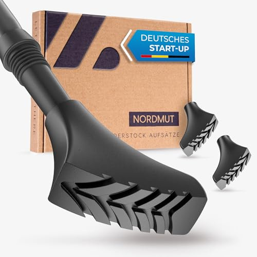 NORDMUT® Nordic Walking Stöcke Gummipuffer [14 Stück] Wanderstock Aufsätze für alle gängigen Trekkingstöcke | Walkingstöckepuffer Walking Pads für jedes Terrain