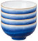 Denby - Blue Haze Rice Bowls Set of 4 - Dishwasher Microwave Safe Crockery - Ceramic Stoneware Tableware